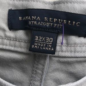 Men Banana Republic straight casual slack mushroom
